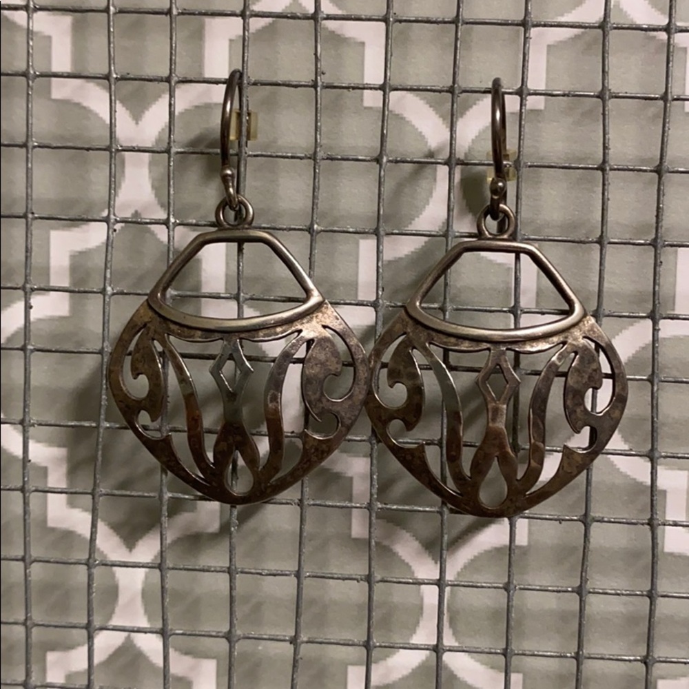Silpada earrings with brushed finish.